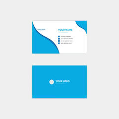 Vector clean professional business card template. and visiting card, modern business card design.