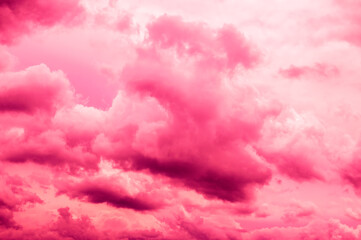 Close Up Abstract Background Of Clouds 18-7-2020 In Red