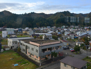 Fototapeta na wymiar Small town of Gunma, Japan