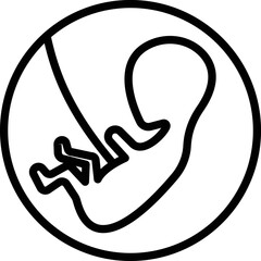 Pregnant belly Vector Icon
