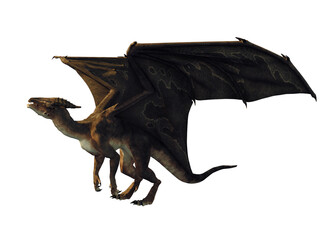 dragon illustration 3d render 