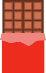 Cute Character Chocolate Bar Vector