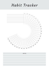 Habit Tracker Daily, Habits Tracker Habit Chart Weekly Monthly Yearly Habit Tracker, Printable...
