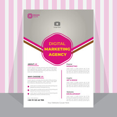 Corporate Business Flyer, poster pamphlet, brochure cover design layout background, two colors scheme, vector template in A4 size - Vector, Brochure design, cover modern layout,