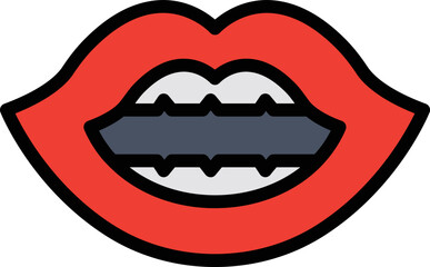 teeth treatment Vector Icon
