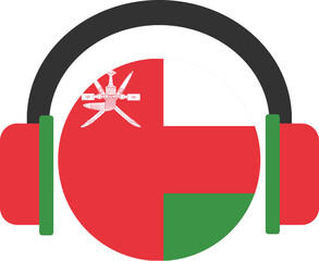 Oman headphone flag.