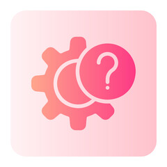 question gradient icon