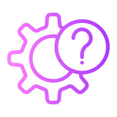 question gradient icon