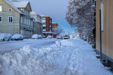 Snow weather in Ludvika Sweden