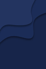dark navy blue background with 3d waves and free space
