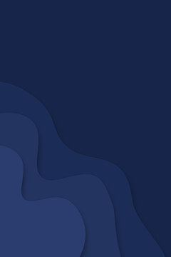 dark navy blue background with 3d waves and free space
