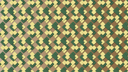 Green bright Colored Geometrical textured pattern with decorative ornamental illustrations for desktop, wallpaper, background, texture