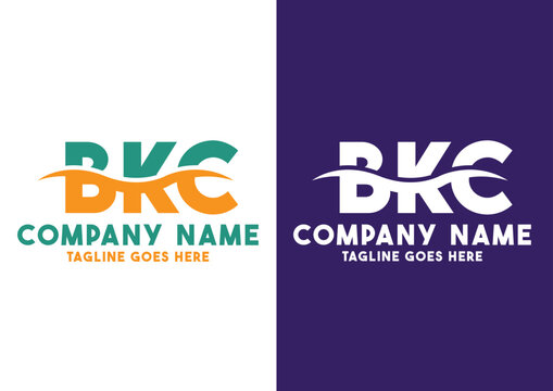 Letter BKC logo design template, BKC logo