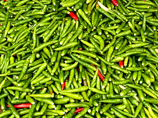 red and green peppers