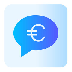 chatting gradient icon