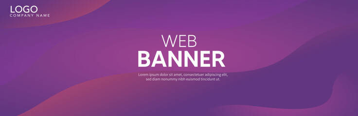 Abstract violet background, abstract background with wave, Banner