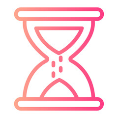 hourglass gradient icon