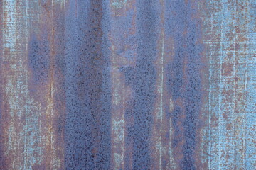 Old decayed zinc background with rust