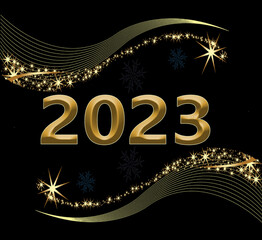 happy new year celebrated with firework design wallpaper fun shiny time stars template with gift glitter and celebrating joy ornament sign glow calendar .