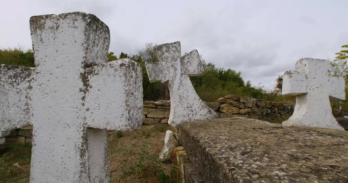 The old Cossack cemetery, created in 1775 in Odesa. Monument of history and architecture.