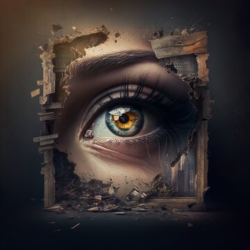 eye of the person, wonderful illustration, see you woman eye contact future eyes lyrich