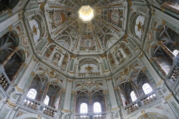 Fototapeta na wymiar Sabbioneta, Mantova. Cupola della Chiesa della Beata Vergine Incoronata 