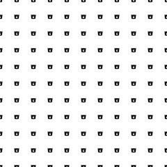 Square seamless background pattern from geometric shapes. The pattern is evenly filled with black instant noodles symbols. Vector illustration on white background