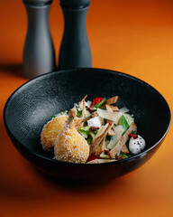 Caesar salad with duck 