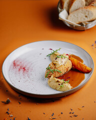 chiken on a plate