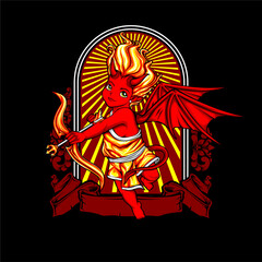 devil cupid illustration