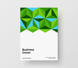 Modern geometric pattern postcard illustration. Unique booklet A4 vector design concept.