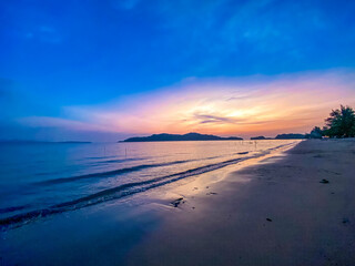 Fototapeta na wymiar Pak Bara Beach in Satun, Thailand