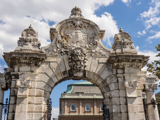 Obraz premium Die Stadt Budapest an der Donau in Ungarn