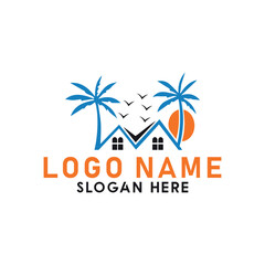 Obraz premium Real state logo design with vector format.