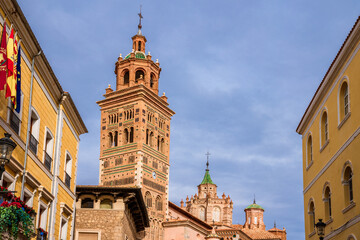 Obraz premium Teruel cathedral in Aragón, Medieval catholic temple in unique mudéjar-style