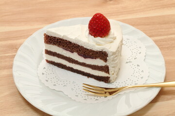苺のティラミスケーキ