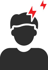 Headache Vector Icon
