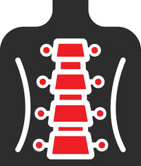 Human Backbone Vector Icon
