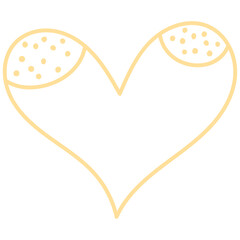 Hand drawn Heart Outline Stroke
