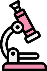 Microscope Vector Icon Design Illustration