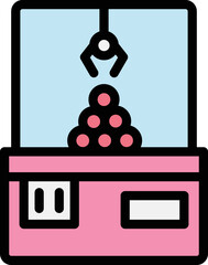 Crane machine Vector Icon Design Illustration