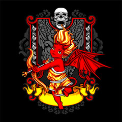 devil cupid illustration