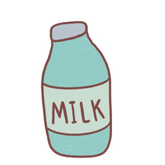 Milk Hand drawn Illustration.