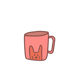 Coffee Cup Hand drawn Illustration.