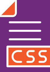 Fototapeta premium CSS Vector Icon Design Illustration