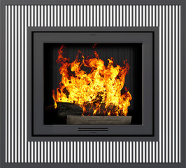 fireplace heating stove