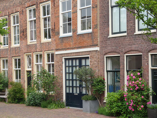 Fototapeta na wymiar Die Universitätsstadt Leiden in den Niederlanden