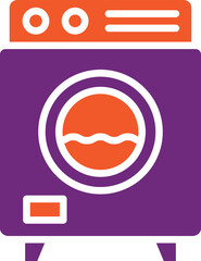 Washing machine Vector Icon Design Illustration