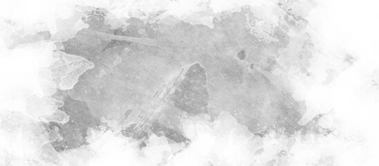 Beautiful white Watercolor chaotic texture with splashes , abstract white paint on a wall, Watercolor white and light gray texture for any design and decoration.