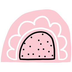 Abstract Rainbow Hand drawn